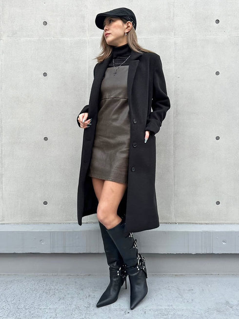 ヴィンテージレザーキャミワンピース