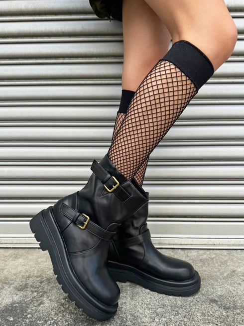 2ベルトエンジニアショートブーツ