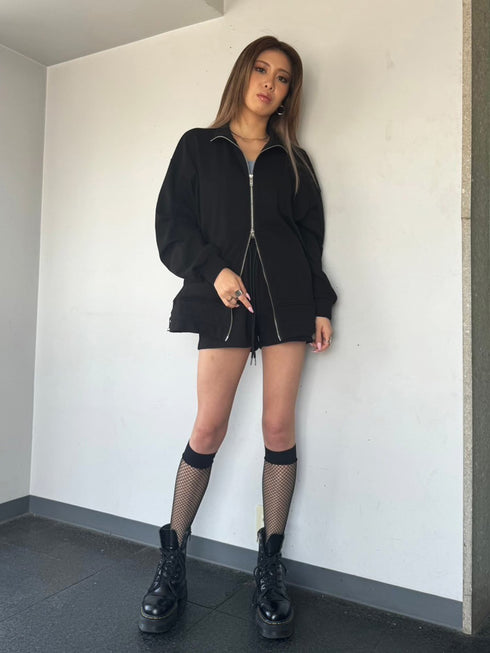 スタンドネックスウェットセットアップ