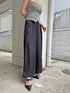 ベルト付ラップシフォンワイドパンツ