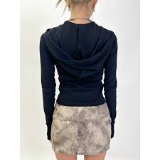 レースアップフードトップ