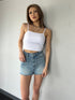 ヘムカットオフショートパンツ