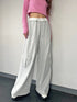 コントラストトリムスウェットカーゴパンツ