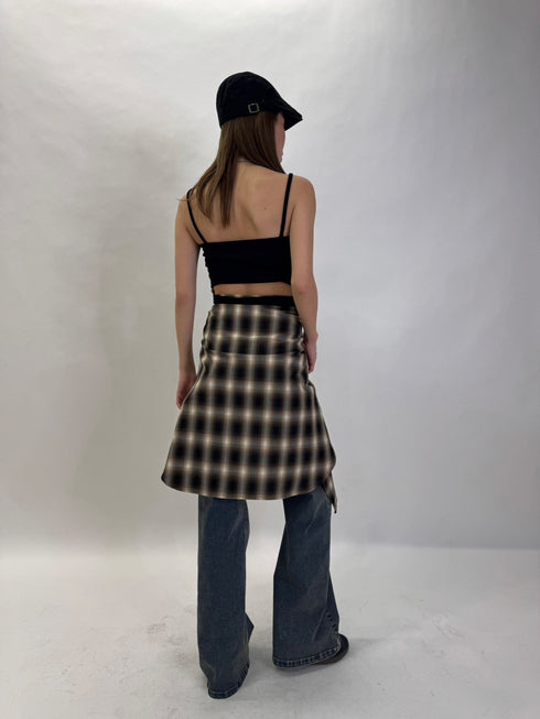 2パターンチェックオーバーシャツ