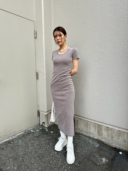 加工タイトロングワンピース