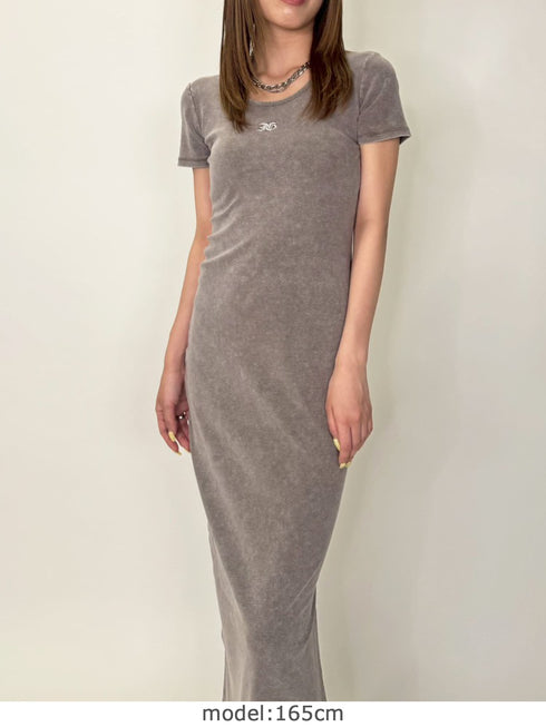加工タイトロングワンピース