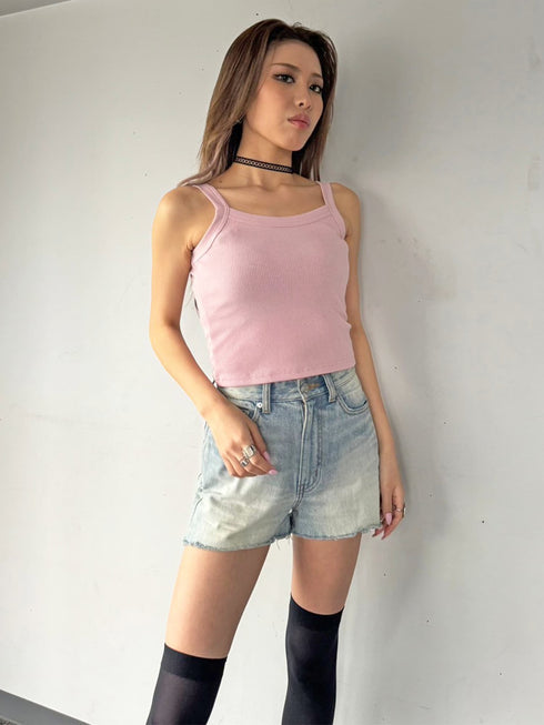 リブパイピングキャミトップス