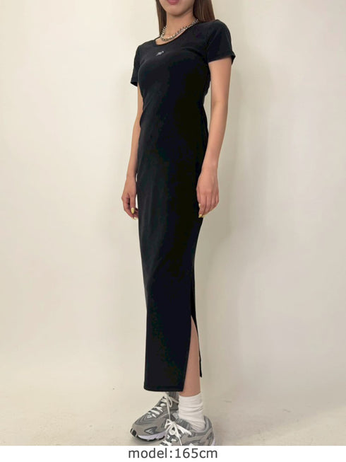 加工タイトロングワンピース