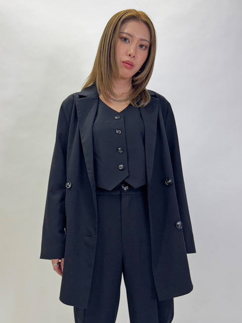 スリーブレスジャケットベスト