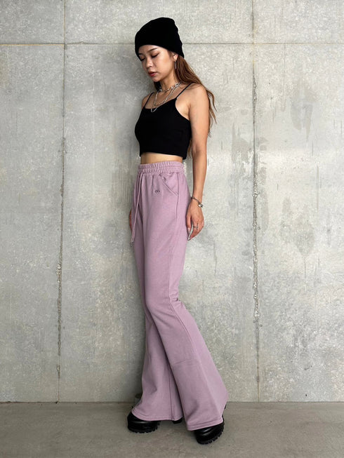 ロゴ刺繍加工風スウェットパンツ