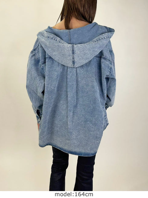 ケミカルフードシャツ