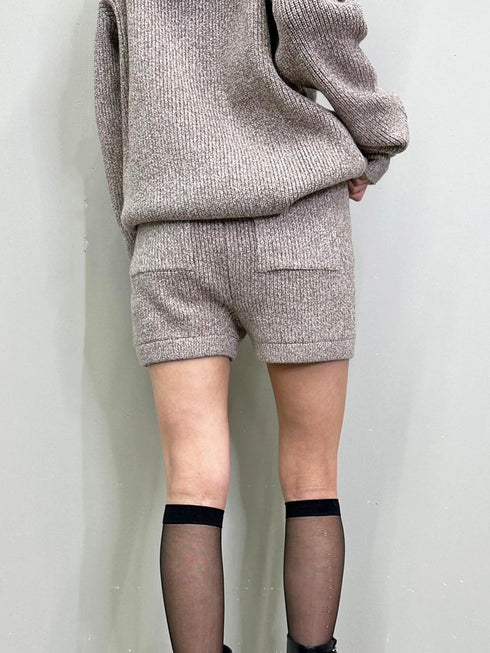 MIXニットショートパンツ