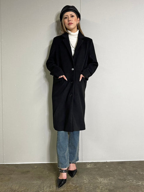 3釦Iラインチェスターコート