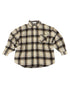 チェック柄シアーオーバーシャツ