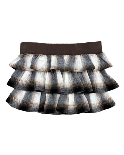 チェック柄ベアトップス