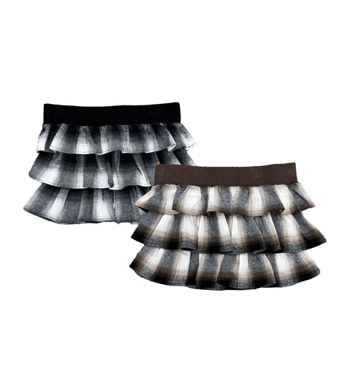 チェック柄ベアトップス