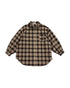 ウォームチェック柄オーバーシャツ