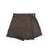 ラップデザインチェックタイトミニスカート