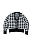 千鳥柄シャギーニットカーディガン