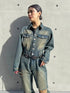 ヴィンテージ加工デニムオールインワン