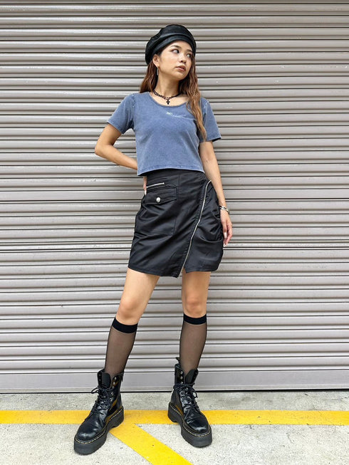 ロゴ刺繍加工チビT