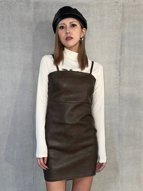 ロゴプリントニットソートップス