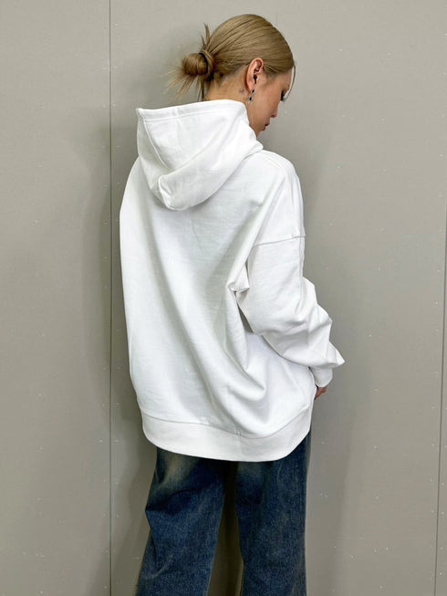 裾ロゴ裏毛トップ