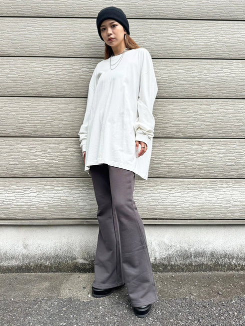 ロゴ刺繍加工風スウェットパンツ