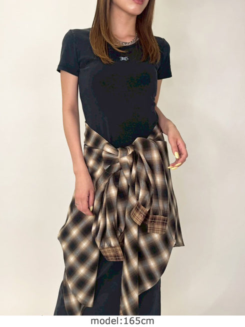 加工タイトロングワンピース