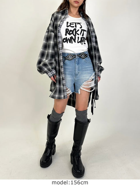 手書き風ロゴTシャツ