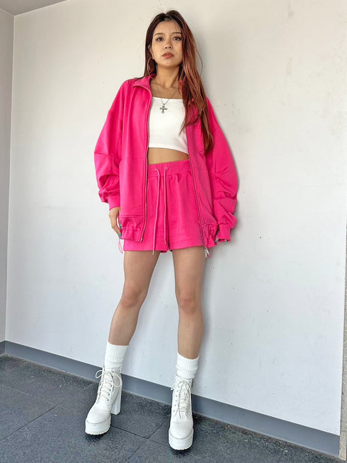 スタンドネックスウェットセットアップ