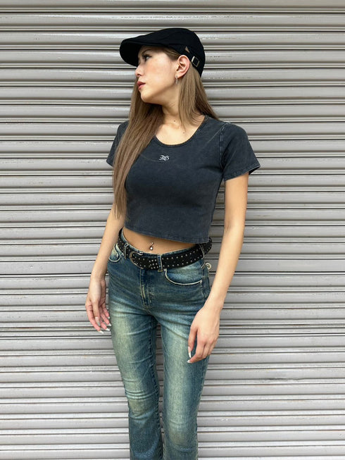 ロゴ刺繍加工チビT