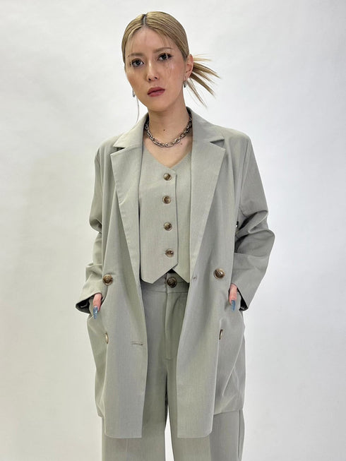 スリーブレスジャケットベスト