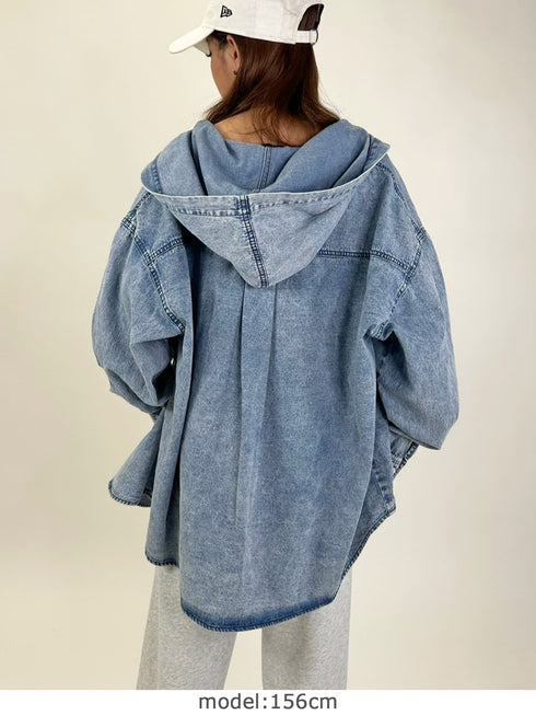 ケミカルフードシャツ