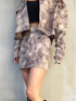 ニュアンス柄ミニスカート