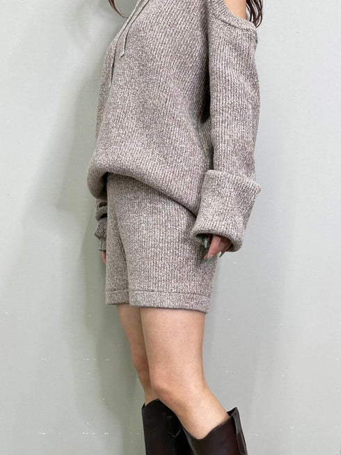 MIXニットショートパンツ