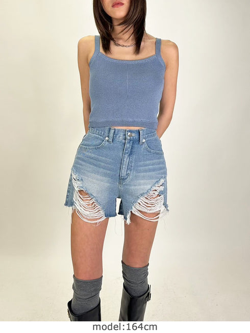 サマーニットキャミトップ