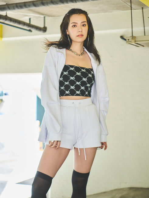 スタンドネックスウェットセットアップ