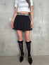 ウエストロゴプリーツミニスカート