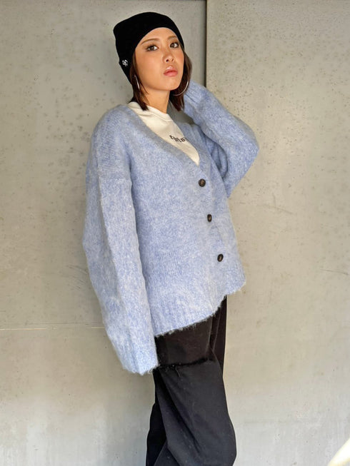 ロングシャギーオーバーカーディガン