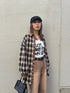 2パターンチェックオーバーシャツ