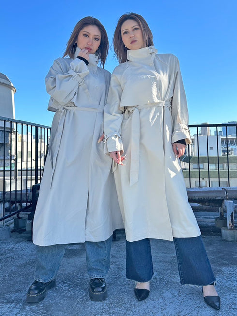 ナイロンロングコート