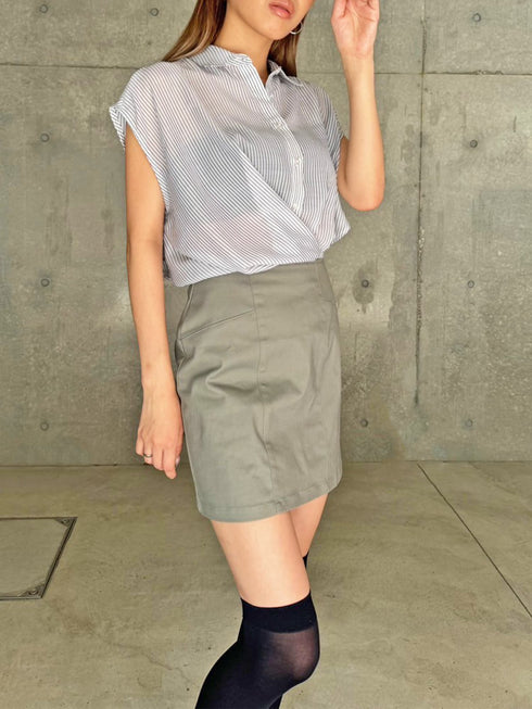 シャツドッキングワンピース