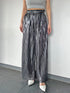 シャイニープリーツワイドパンツ