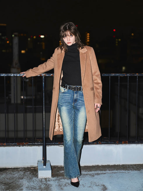 3釦Iラインチェスターコート