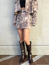 ニュアンス柄ミニスカート