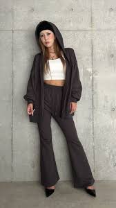 ロゴ刺繍加工風スウェットパンツ