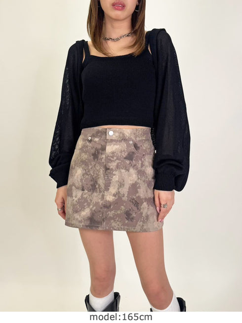 サマーニットキャミトップ