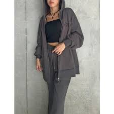 ロゴ刺繍加工風スウェットパンツ