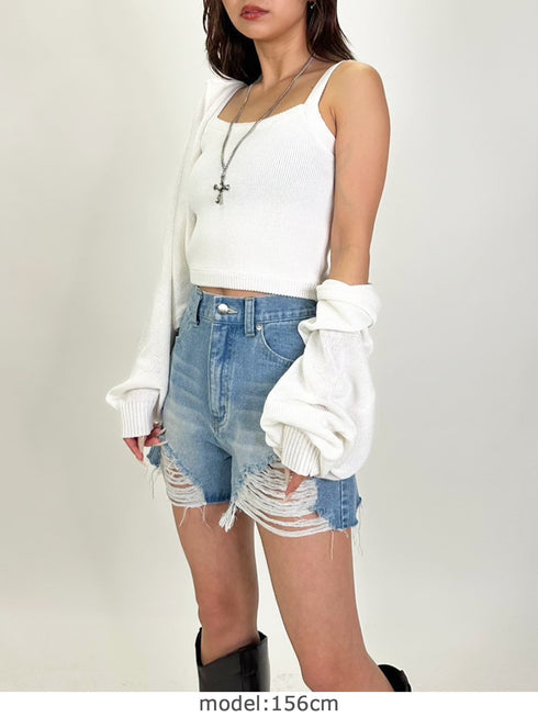 サマーニットキャミトップ